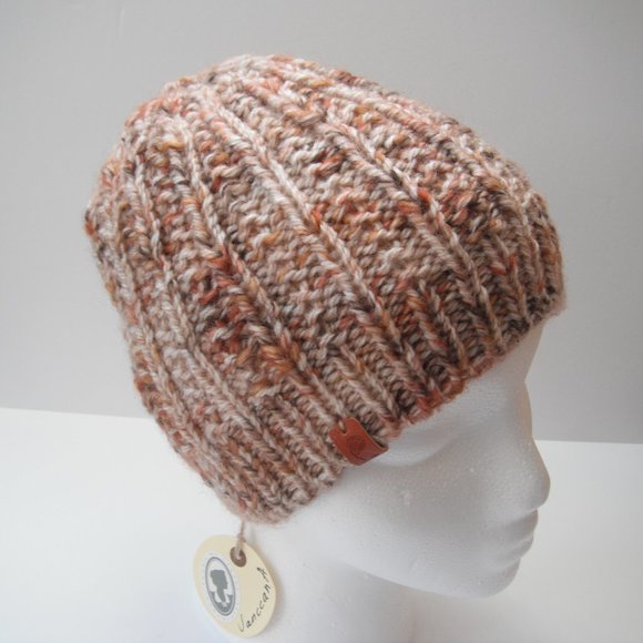 Hand Knitted Hat Toque Adult Size - S Wool Unisex Color - 017 Hand knit by me - Picture 2 of 8